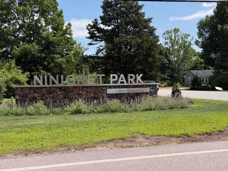 Ninigret Park Road Sign image. Click for full size.
