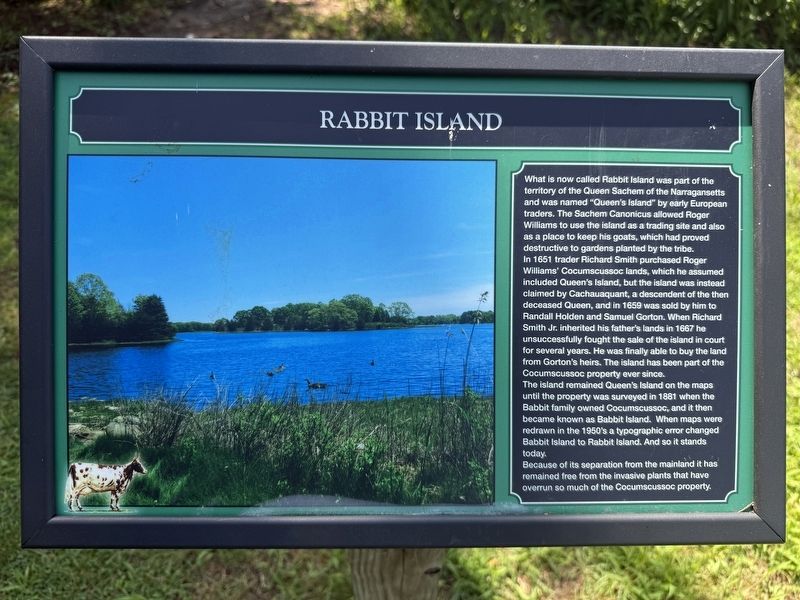Rabbit Island Marker. Click for full size. Rabbit Island Marker image. Click for full size.