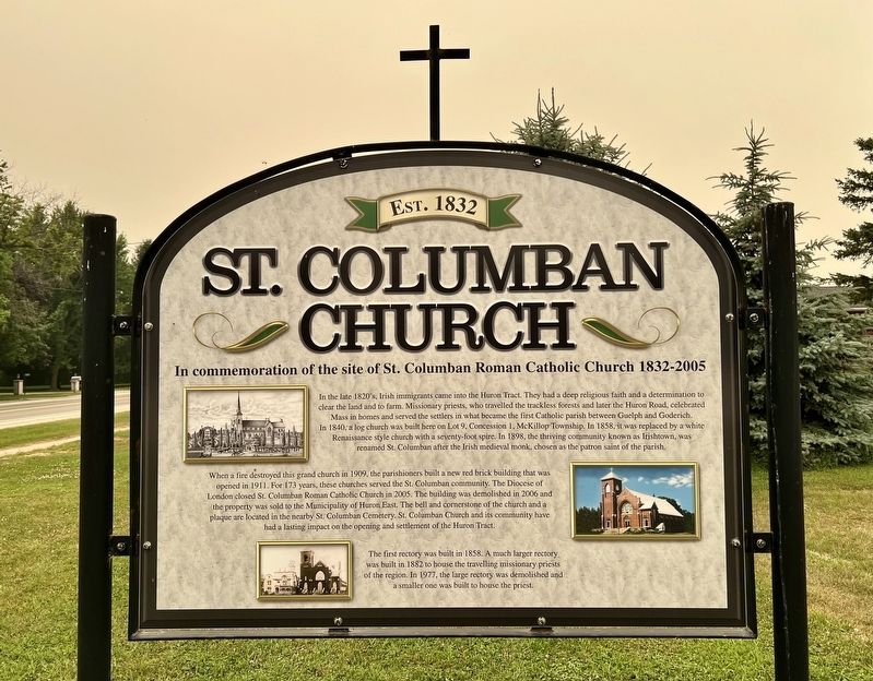 St. Columban Church Marker. Click for full size. St. Columban Church Marker image. Click for full size.