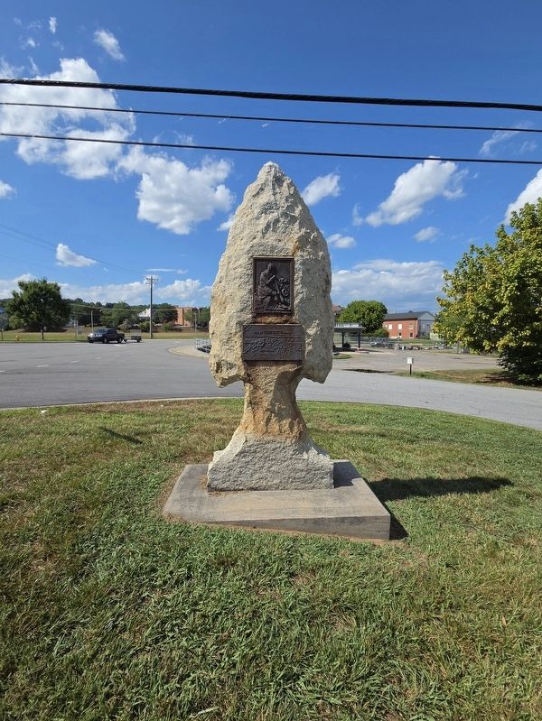Boone Trail Highway Marker at intersection of Wilkesboro Blvd. and Independence Ave. image. Click for full size.