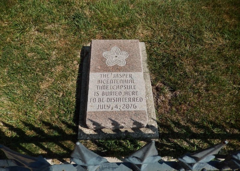 The Jasper Bicentennial Time Capsule Marker. Click for full size. The Jasper Bicentennial Time Capsule Marker image. Click for full size.