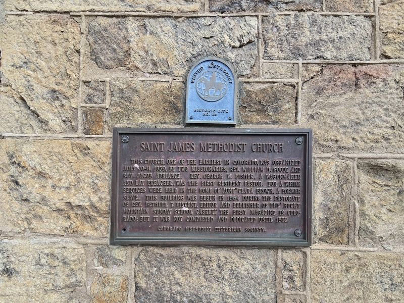 St Jame Methodist Church Marker. Click for full size. St Jame Methodist Church Marker image. Click for full size.