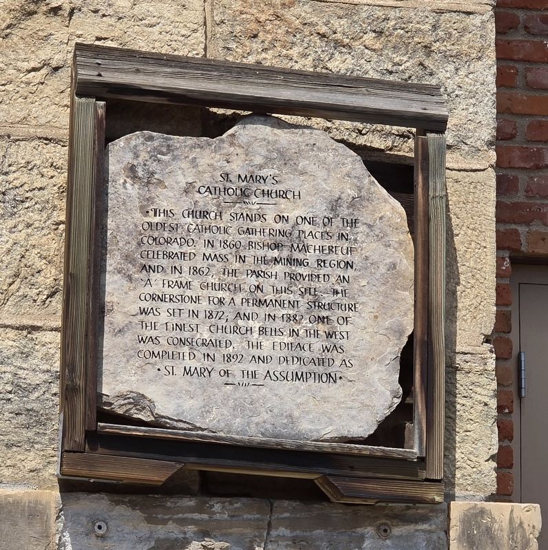 St Mary's Catholic Church Marker image. Click for full size.