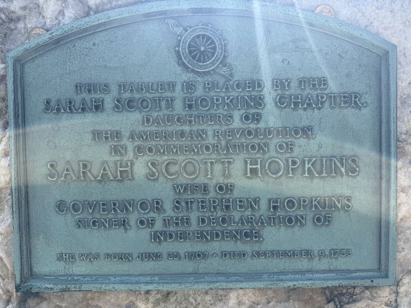 Sarah Scott Hopkins Marker image. Click for full size.