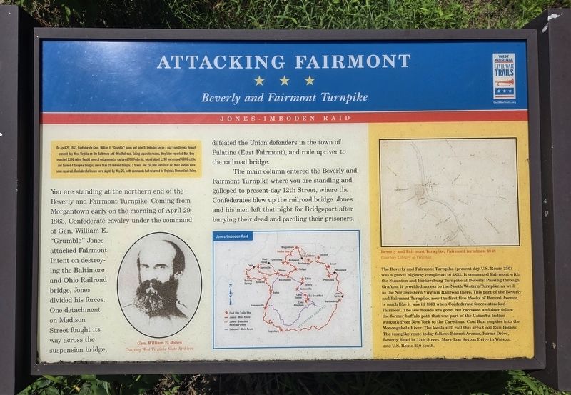 Attacking Fairmont Marker. Click for full size. Attacking Fairmont Marker image. Click for full size.