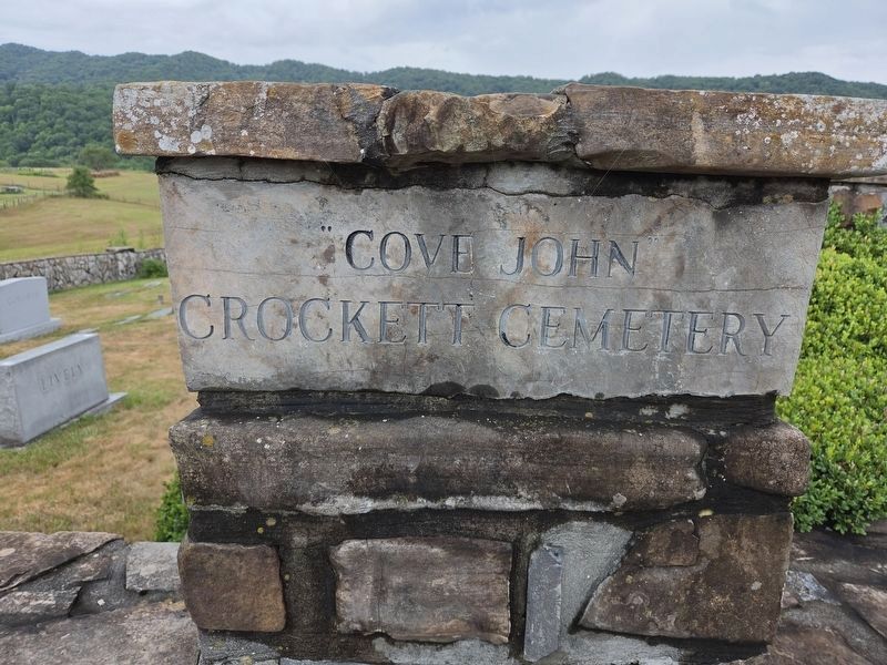 Cove John Crockett Cemetery, about 1.3 miles east over the market. Click for full size. Cove John Crockett Cemetery, about 1.3 miles east over the market image. Click for full size.