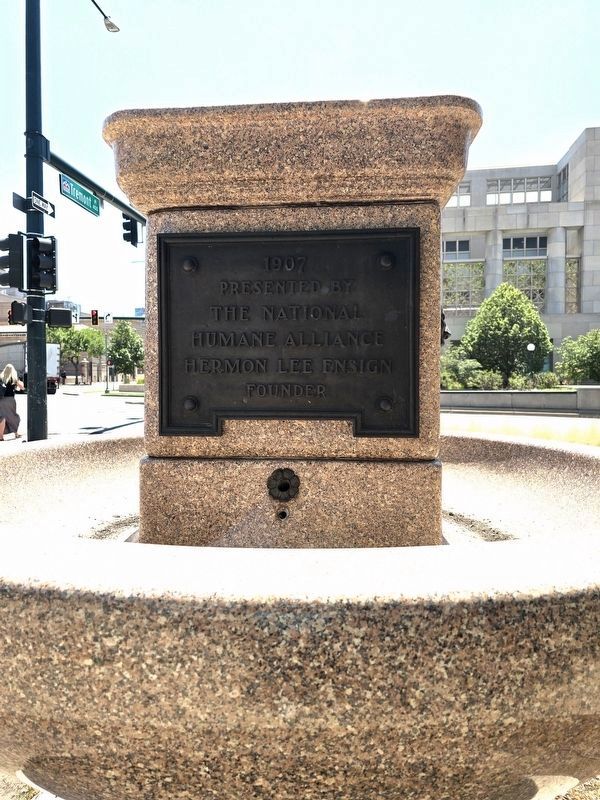 The National Humane Alliance Fountain Marker. Click for full size. The National Humane Alliance Fountain Marker image. Click for full size.