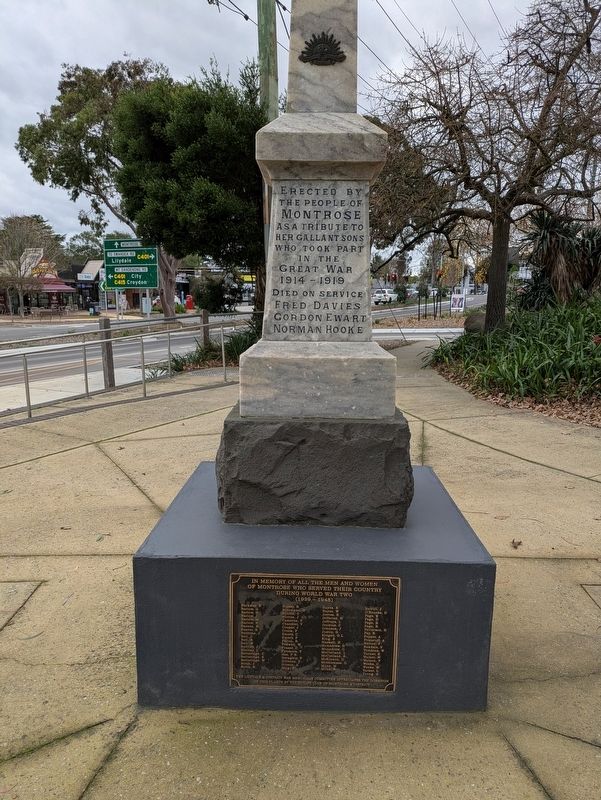 Montrose War Memorial Marker image. Click for full size.