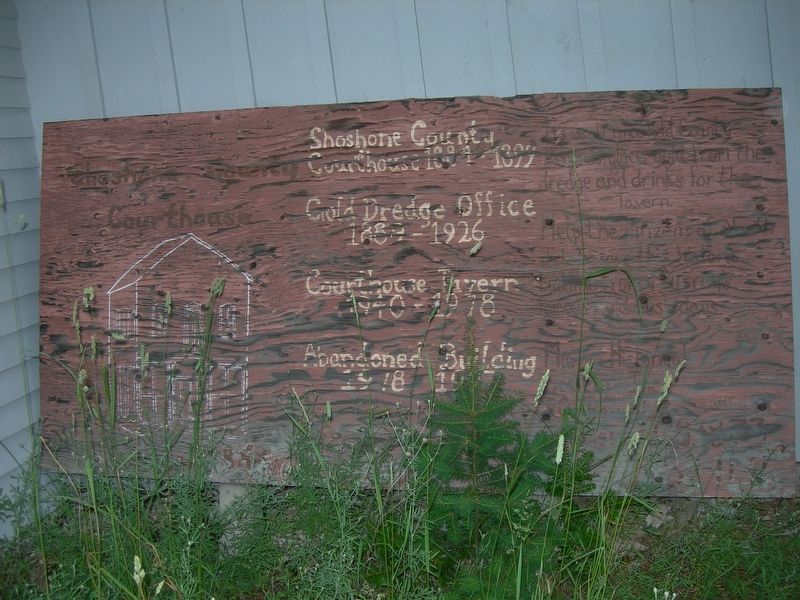 Shoshone County Courthouse Marker. Click for full size. Shoshone County Courthouse Marker image. Click for full size.