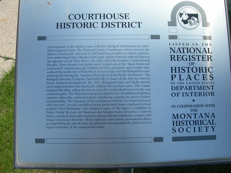Courthouse Historic District Marker image. Click for full size.