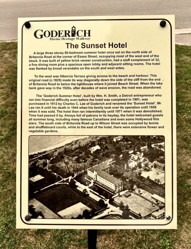 The Sunset Hotel Marker image. Click for full size.