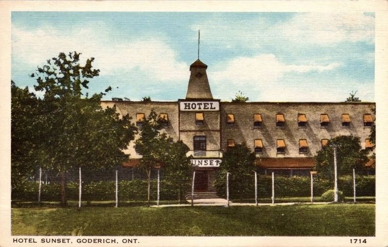The Sunset Hotel, ca 1930 image. Click for full size.
