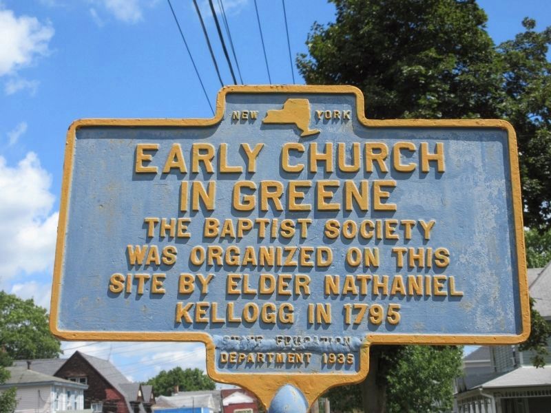 Early Church In Greene Marker photo taken August 2022 image. Click for full size.