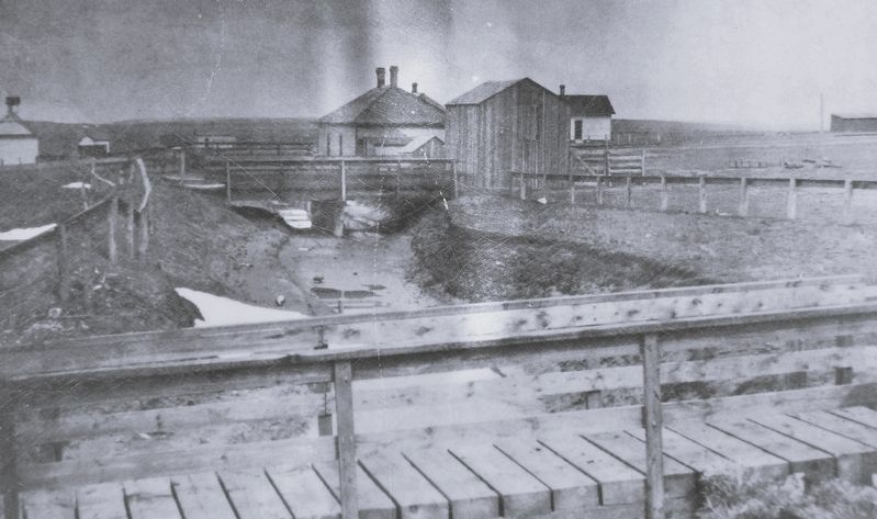 Marker detail: The Burlington Ditch. Click for full size. Marker detail: The Burlington Ditch image. Click for full size.