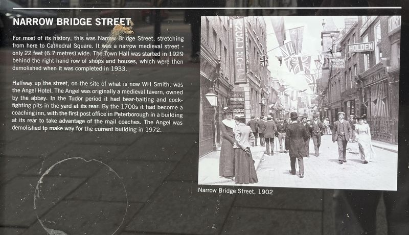 Narrow Bridge Street Marker. Click for full size. Narrow Bridge Street Marker image. Click for full size.