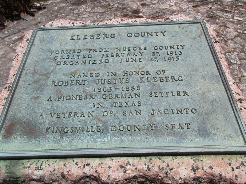 Kleberg County Marker image. Click for full size.