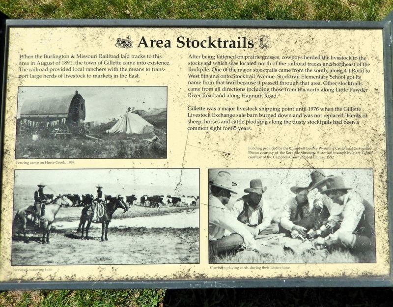 Area Stocktrails Marker. Click for full size. Area Stocktrails Marker image. Click for full size.