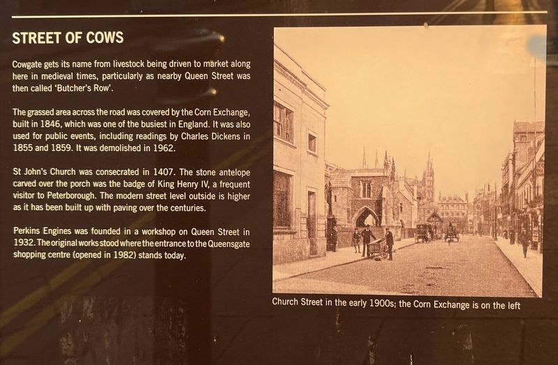 Street of Cows Marker. Click for full size. Street of Cows Marker image. Click for full size.