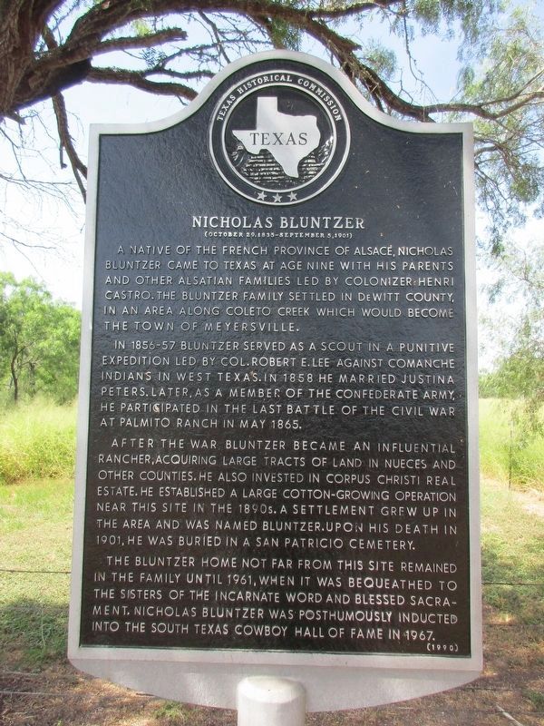 Nicholas Bluntzer Marker. Click for full size. Nicholas Bluntzer Marker image. Click for full size.