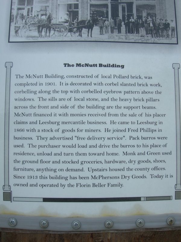 The McNutt Building Marker image. Click for full size.