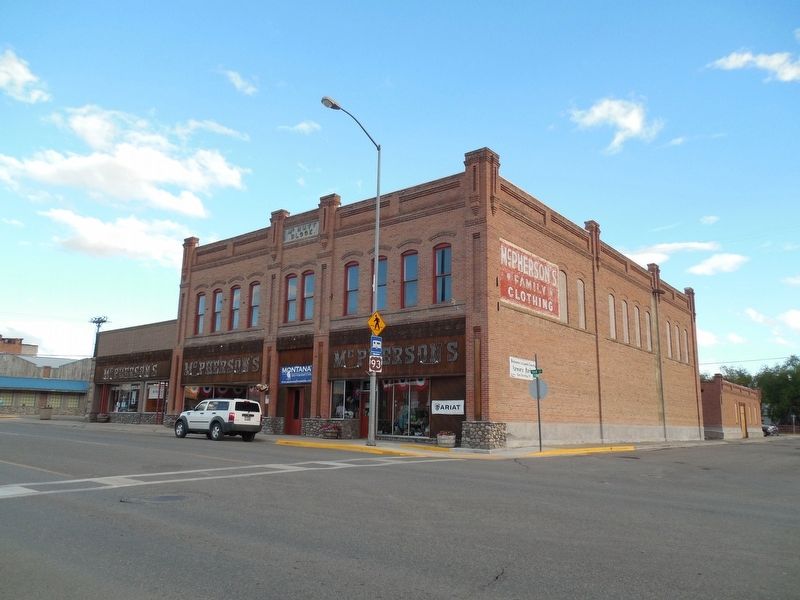 The McNutt Building & Marker image. Click for full size.