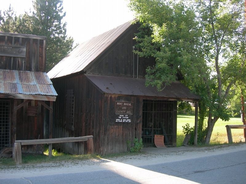 Pest House and County Jail Marker image. Click for full size.