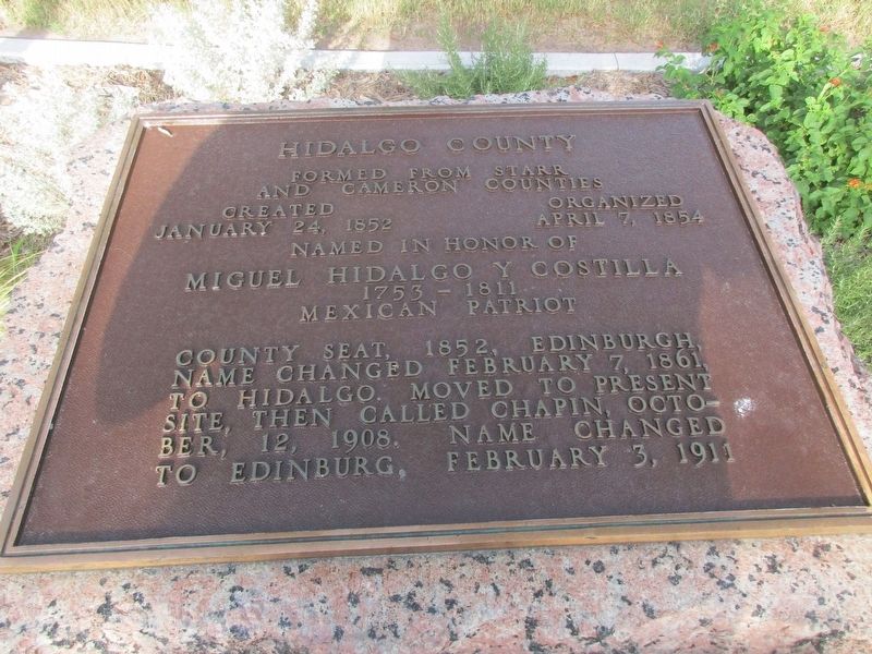 Hidalgo County Marker image. Click for full size.