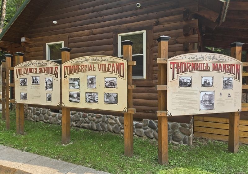 Volcano's Schools Marker. Click for full size. Volcano's Schools Marker image. Click for full size.