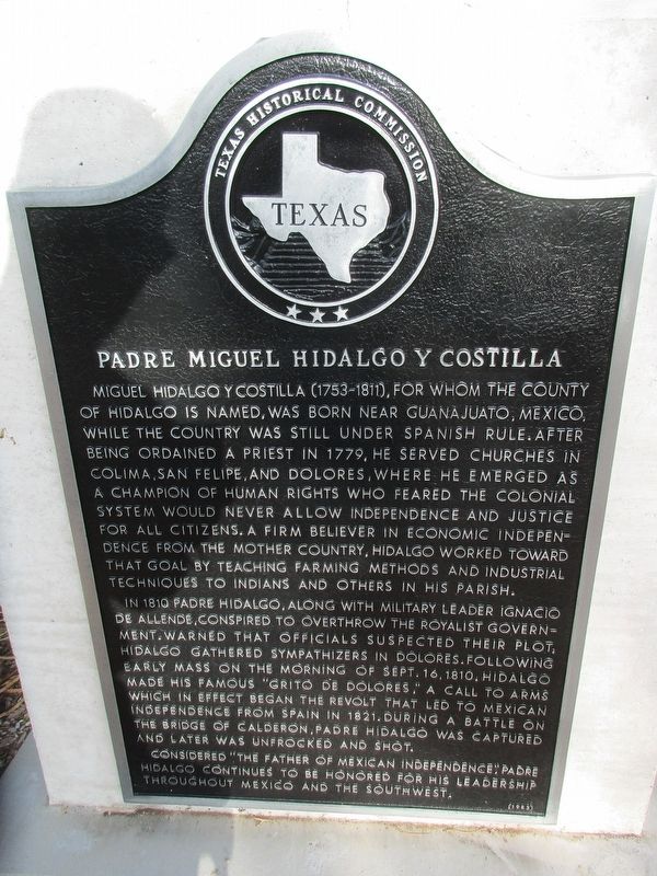 Padre Miguel Hidalgo y Costilla Marker. Click for full size. Padre Miguel Hidalgo y Costilla Marker image. Click for full size.