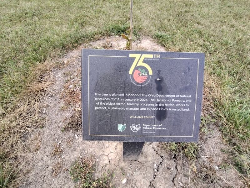 Ohio Department of Natural Resources 75th Anniversary Marker. Click for full size. Ohio Department of Natural Resources 75th Anniversary Marker image. Click for full size.