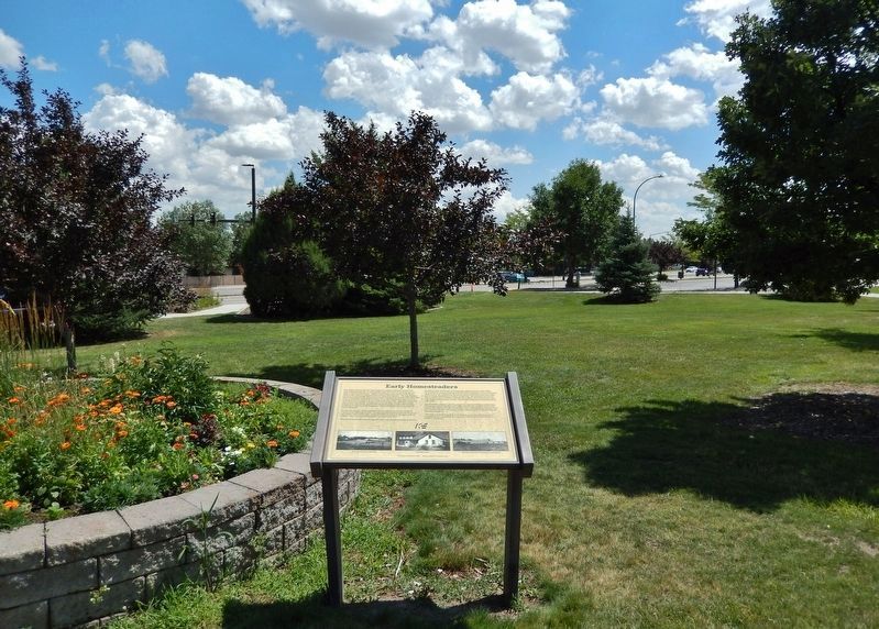 Early Homesteaders Marker. Click for full size. Early Homesteaders Marker image. Click for full size.