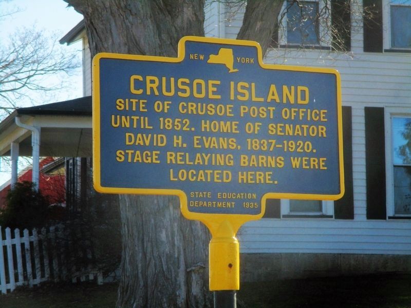 Crusoe Island Marker taken in March 2021. Click for full size. Crusoe Island Marker taken in March 2021 image. Click for full size.