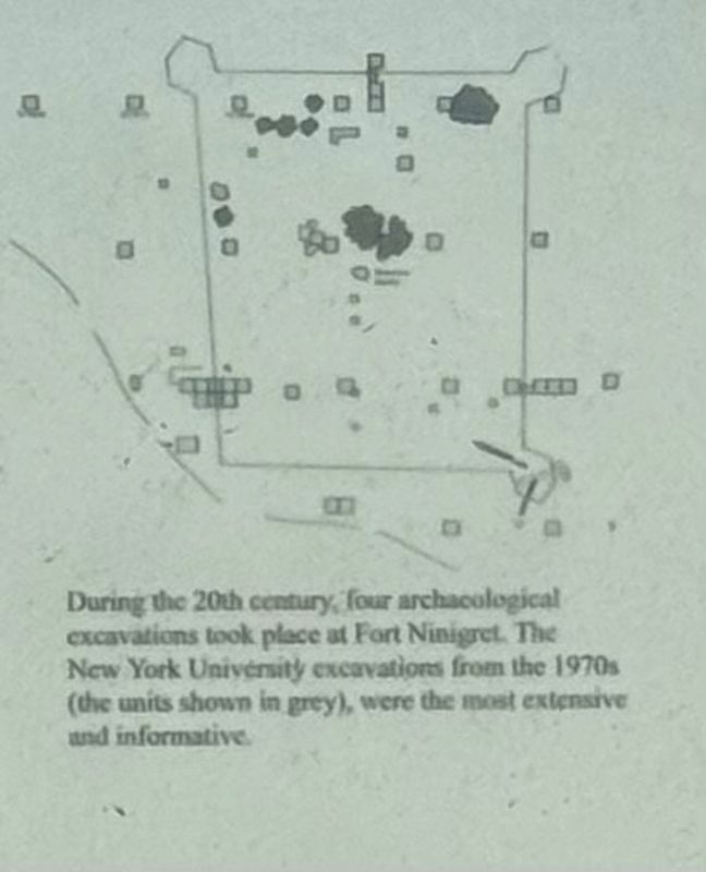 Fort Ninigret Archaeology Map. Click for full size. Fort Ninigret Archaeology Map image. Click for full size.