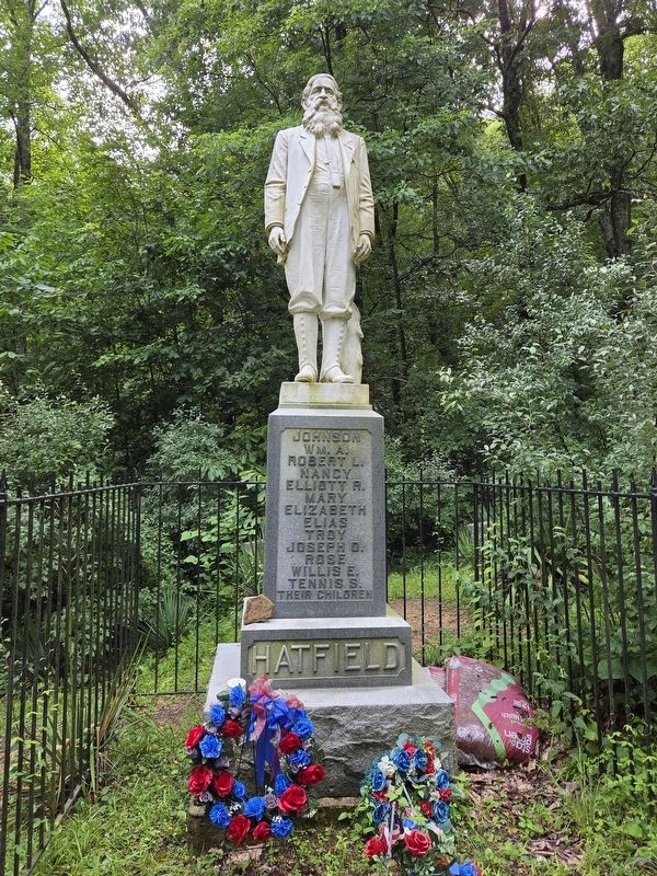 Devil Anse Hatfield Statue. Click for full size. Devil Anse Hatfield Statue image. Click for full size.