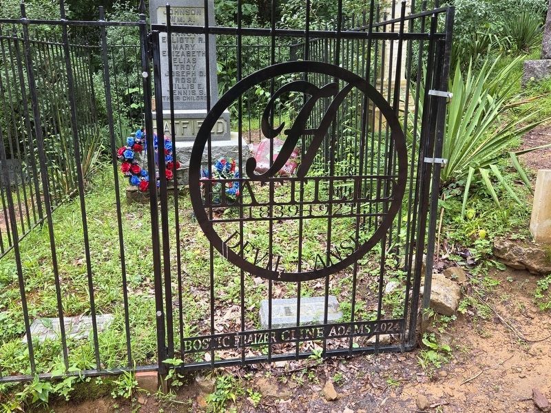 Gate to enter the gravesite of Devil Anse Hatfield. Click for full size. Gate to enter the gravesite of Devil Anse Hatfield image. Click for full size.