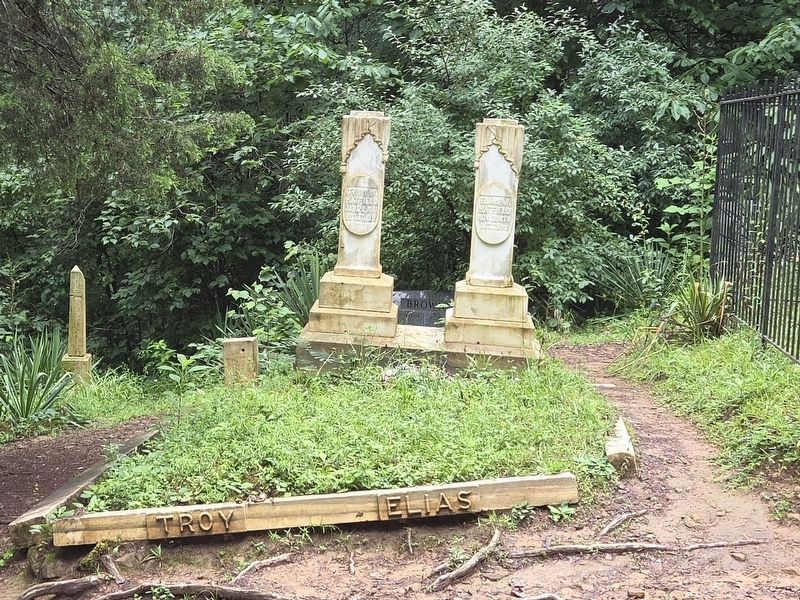 Gravesites of Troy and Ellis Hatfield both killed in a gunfight on October 17, 1911. Click for full size. Gravesites of Troy and Ellis Hatfield both killed in a gunfight on October 17, 1911 image. Click for full size.