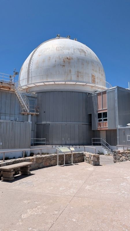 The 2.1 Meter (84 Inch) And 0.9 Meter (36 Inch) Coudé Auxilliary Feed Telescopes Marker in context. Click for full size. The 2.1 Meter (84 Inch) And 0.9 Meter (36 Inch) Coudé Auxilliary Feed Telescopes Marker in context image. Click for full size.