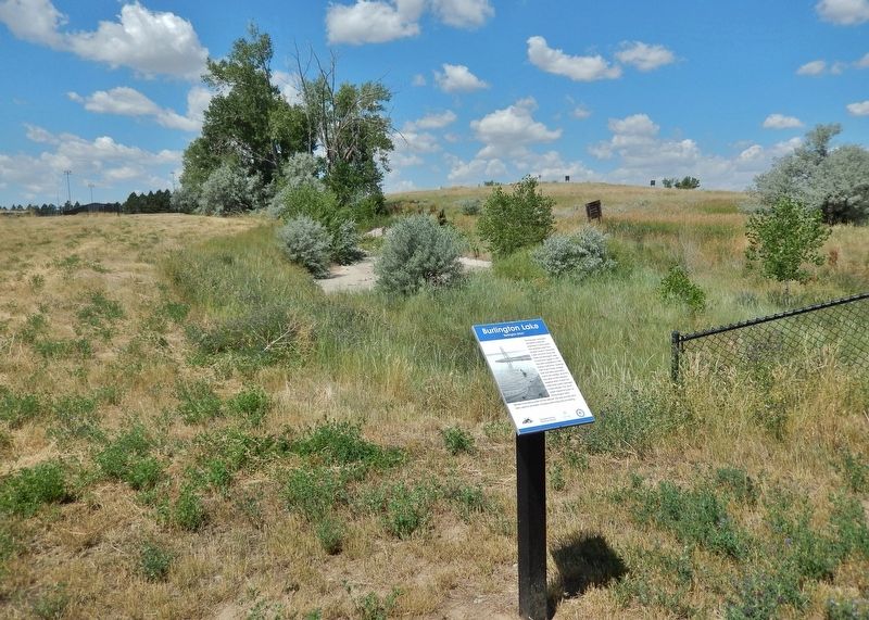 Burlington Ditch Marker. Click for full size. Burlington Ditch Marker image. Click for full size.
