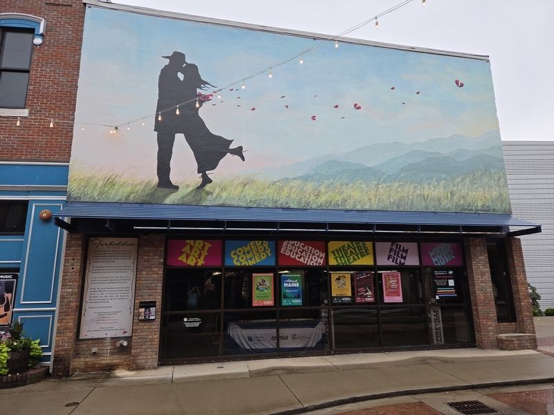 Forbidden Marker and Mural located at the Appalachian Center for the Arts image. Click for full size.