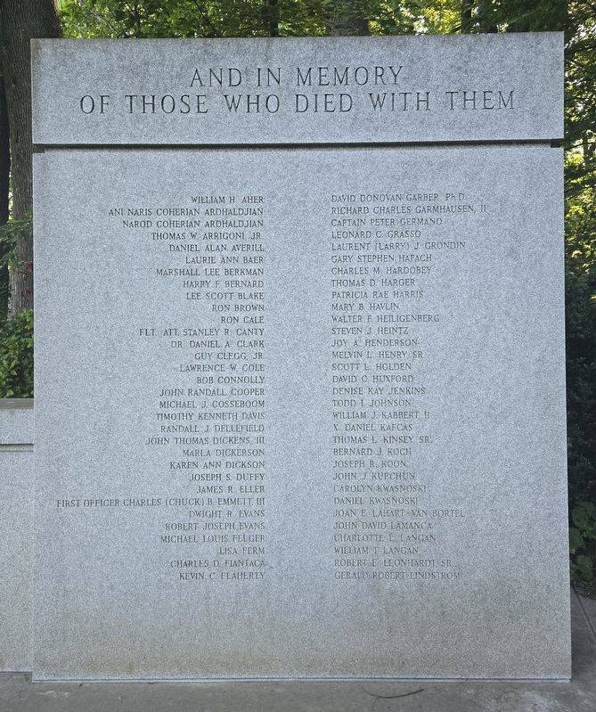 USAir Flight 427 Memorial. Click for full size. USAir Flight 427 Memorial image. Click for full size.