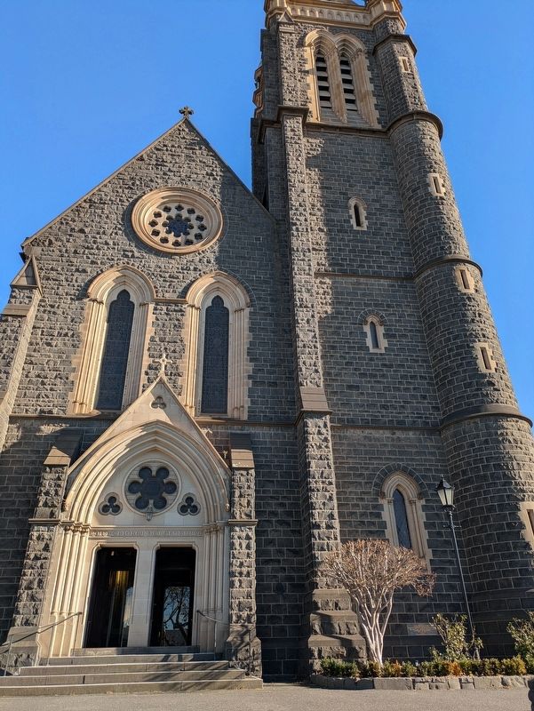 St Ignatius Church - Marker is to the right of the Door image. Click for full size.