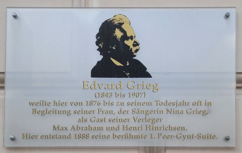 Edvard Grieg Marker. Click for full size. Edvard Grieg Marker image. Click for full size.