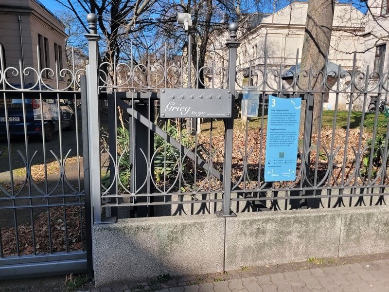 Grieg-Begegnungsstätte / Grieg Memorial Centre Marker. Click for full size. Grieg-Begegnungsstätte / Grieg Memorial Centre Marker image. Click for full size.