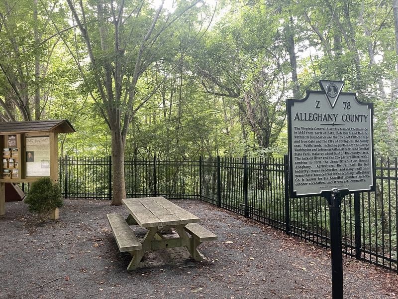 Bath County / Alleghany County Marker. Click for full size. Bath County / Alleghany County Marker image. Click for full size.