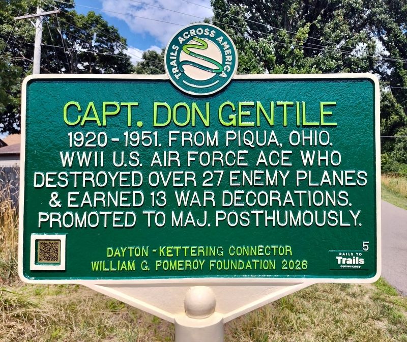Capt. Don Gentile Marker. Click for full size. Capt. Don Gentile Marker image. Click for full size.