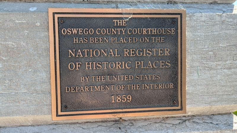 Oswego County Courthouse Marker. Click for full size. Oswego County Courthouse Marker image. Click for full size.
