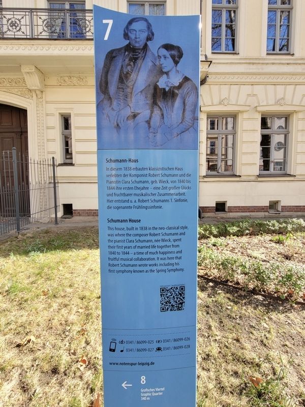 Schumann-Haus / Schumann House Marker. Click for full size. Schumann-Haus / Schumann House Marker image. Click for full size.