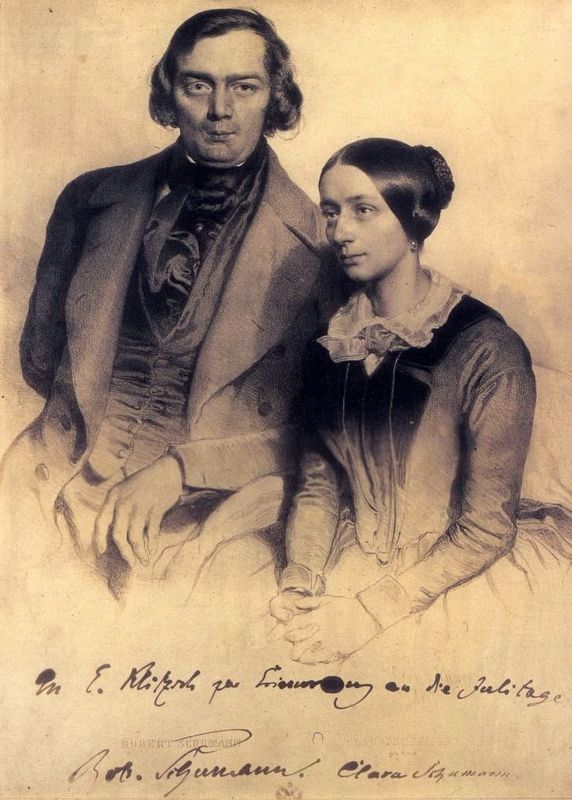 Robert and Clara Schumann. Click for full size. Robert and Clara Schumann image. Click for full size.