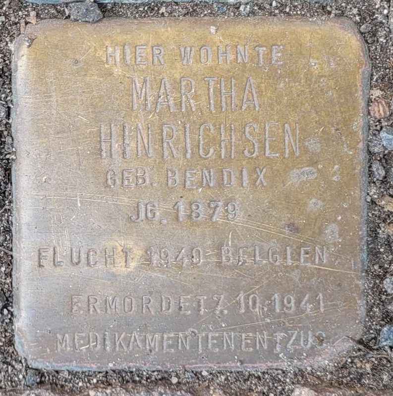 Martha Hinrichsen Marker. Click for full size. Martha Hinrichsen Marker image. Click for full size.