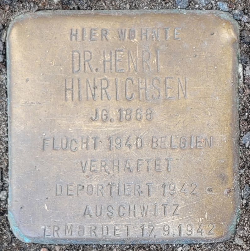 Dr. Henri Hinrichsen Marker. Click for full size. Dr. Henri Hinrichsen Marker image. Click for full size.
